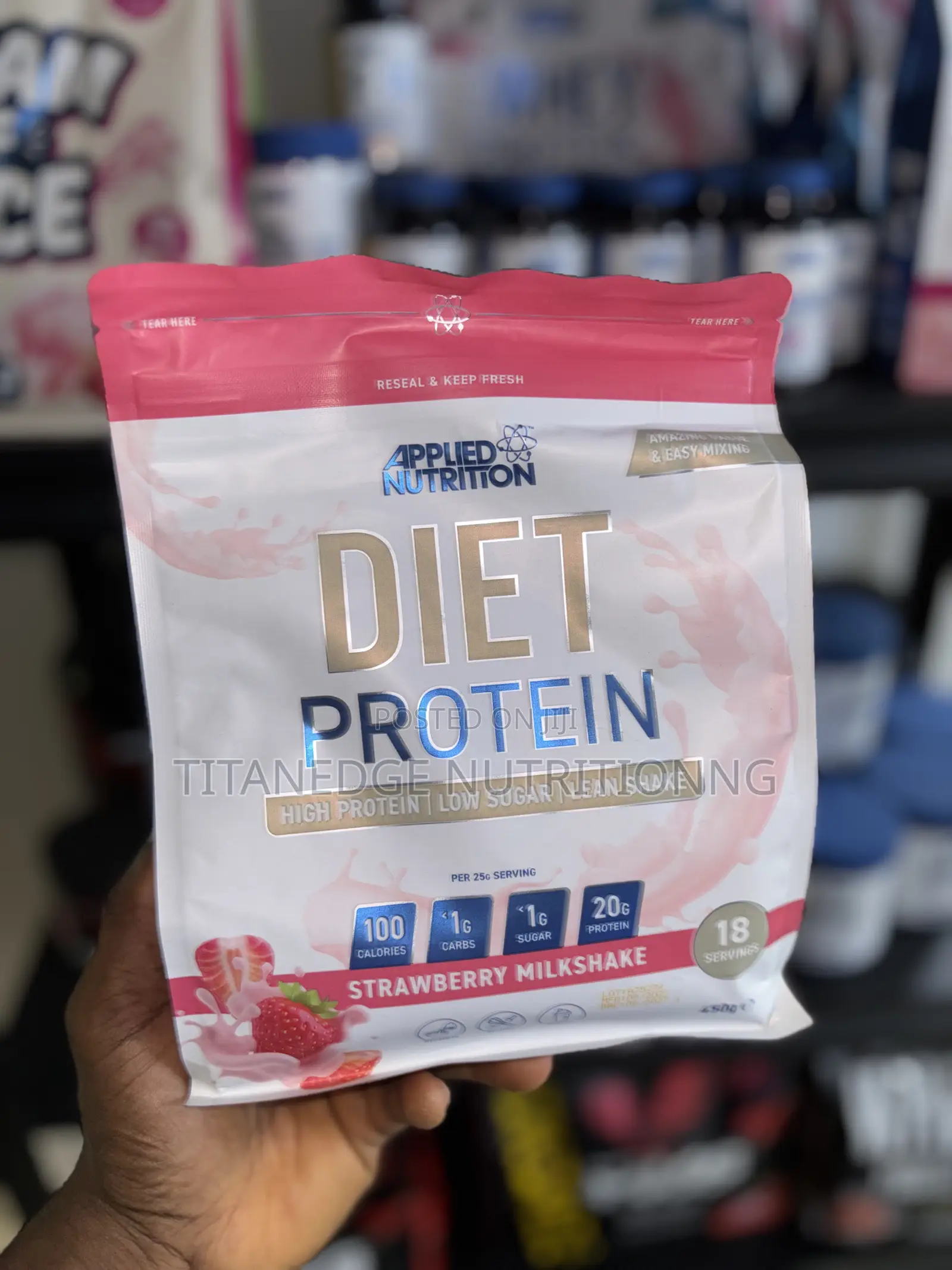 Applied Nutrition Diet Whey, Low in Carbs, for Weight Management, 450g