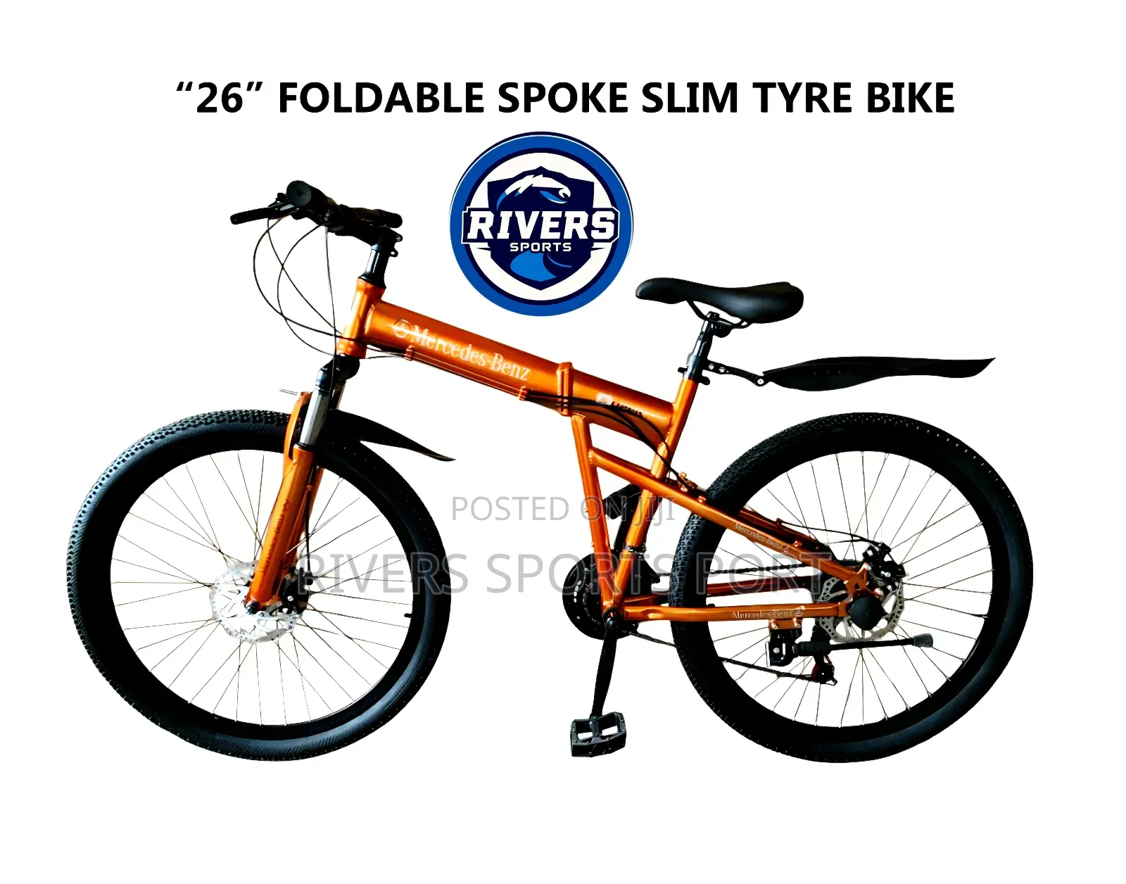 26" Mercedes Benz Foldable Bicycle With Gear and Suspension
