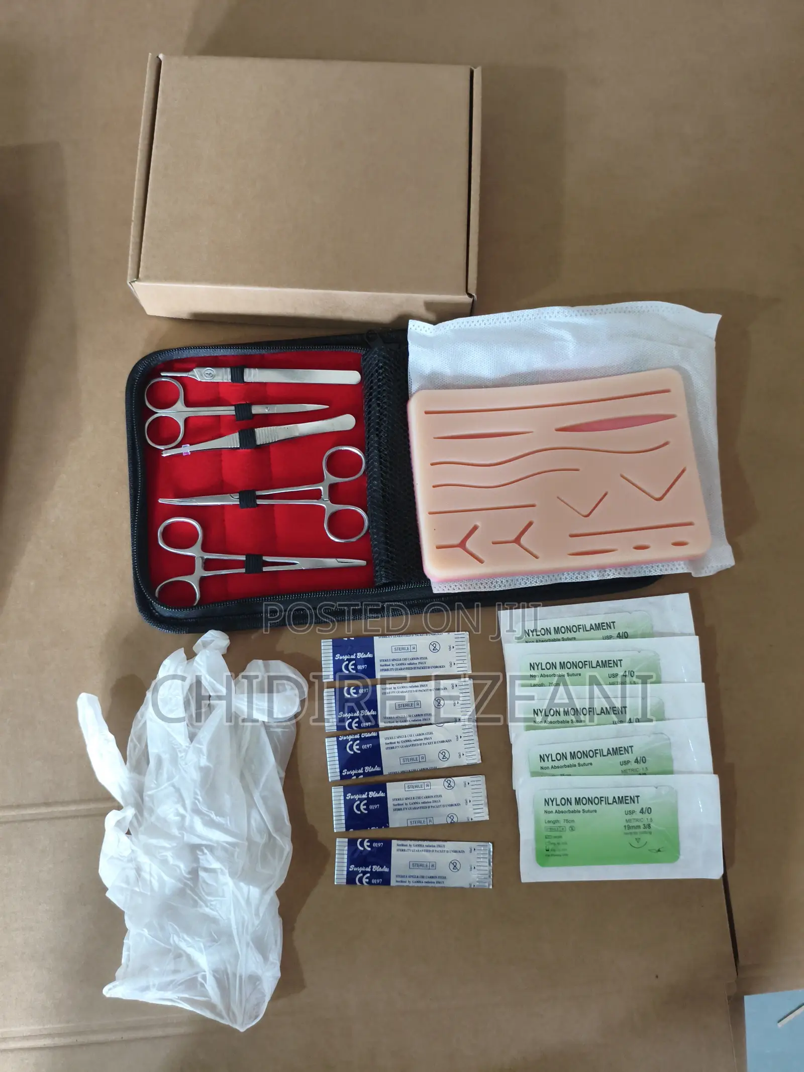 Dissecting Kit With Suture Practice Pad Iv Access Training Kit