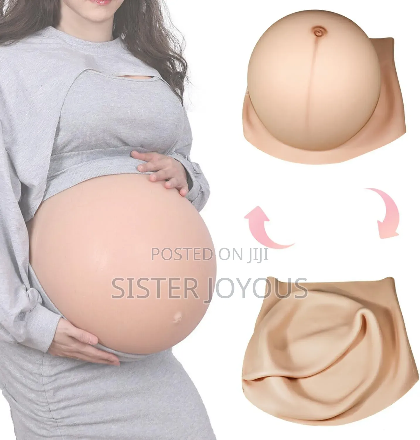 From Flat To Fully Pregnant In Seconds. Fake Pregnancy Belly