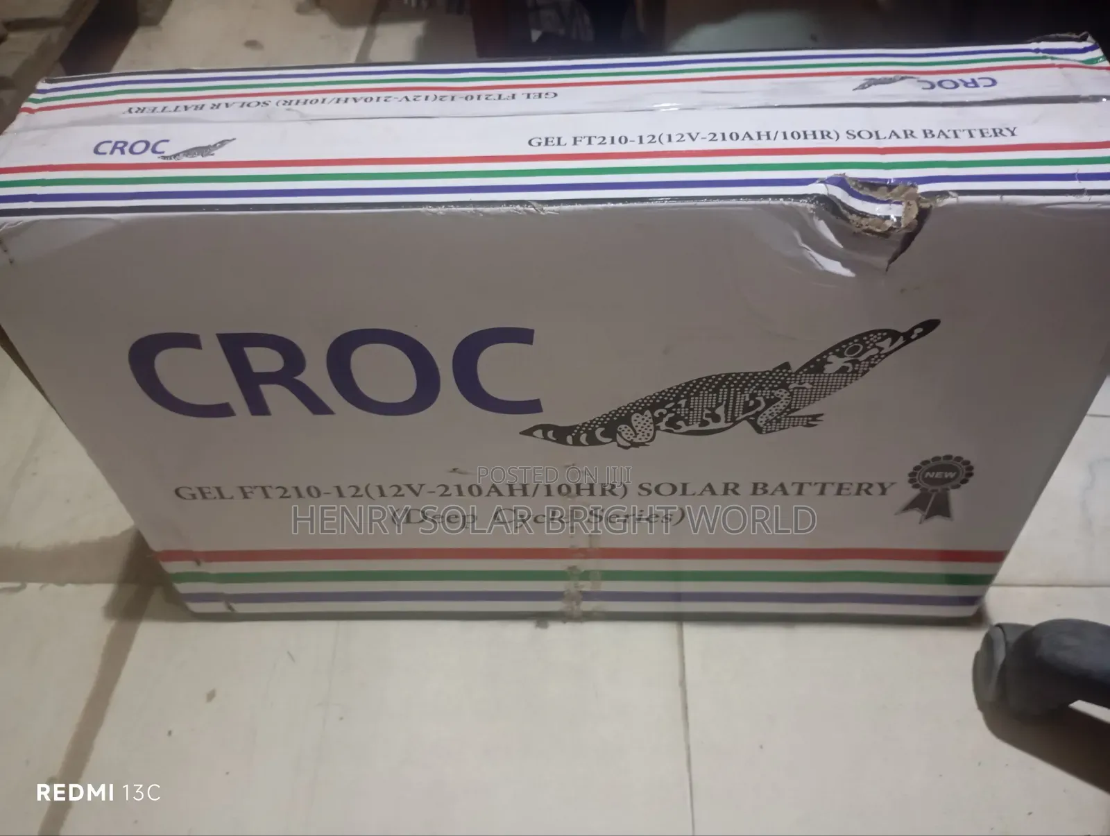 Croc 210ah 12v Slime Gel Battery