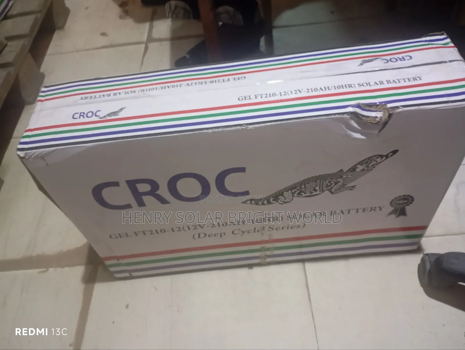 Croc 210ah 12v Slime Gel Battery