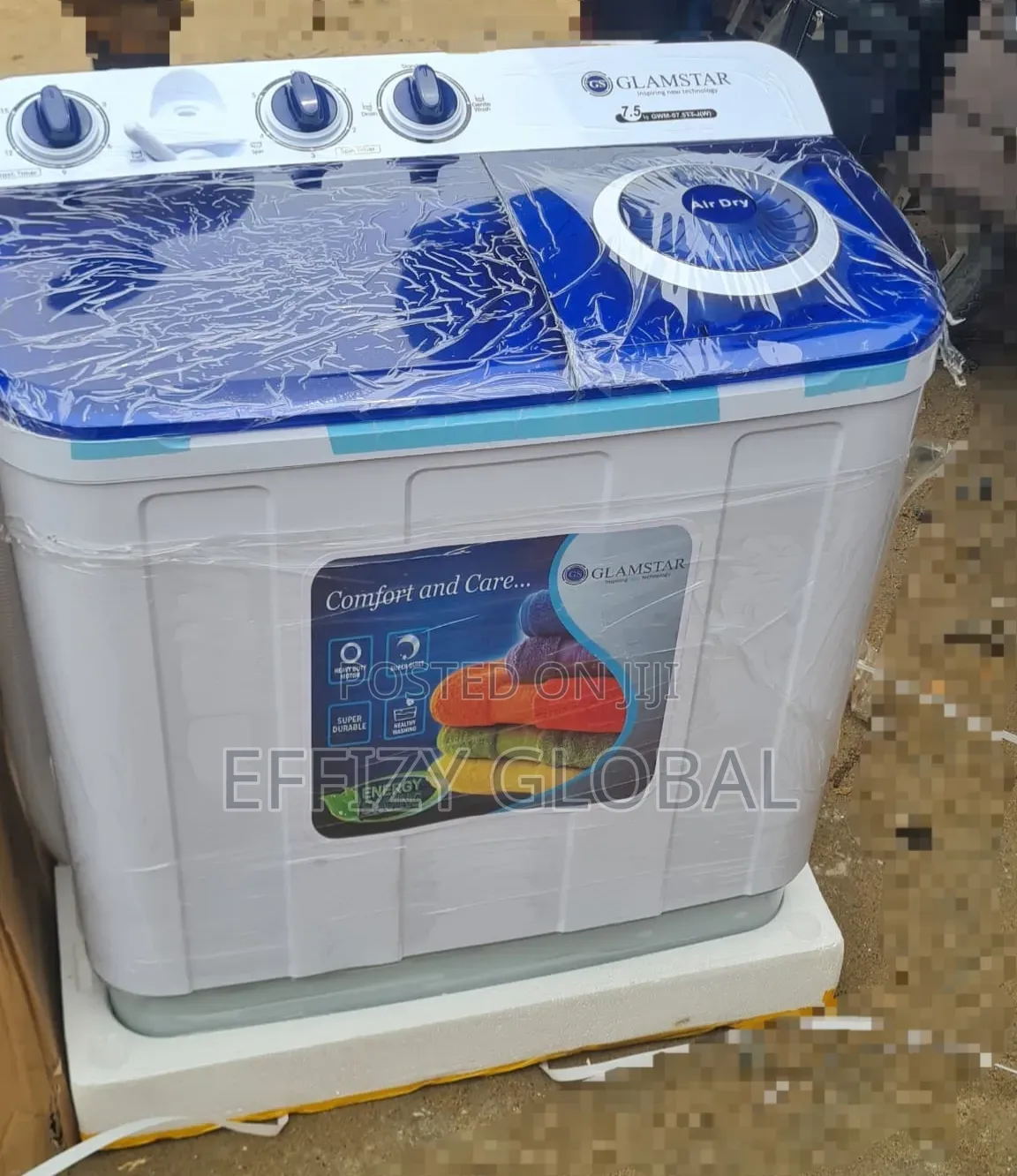 Glamstar 7.5kg Manual Washing Machine With Air.Dry