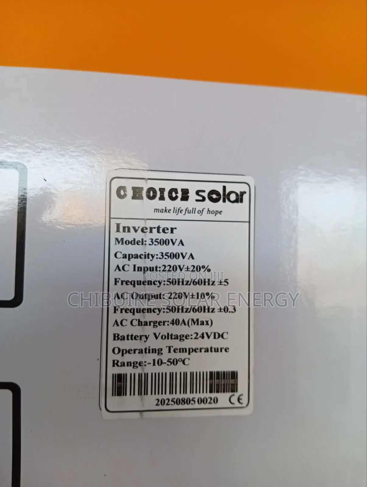 Cholce Solar Inverter 3.5kva/24