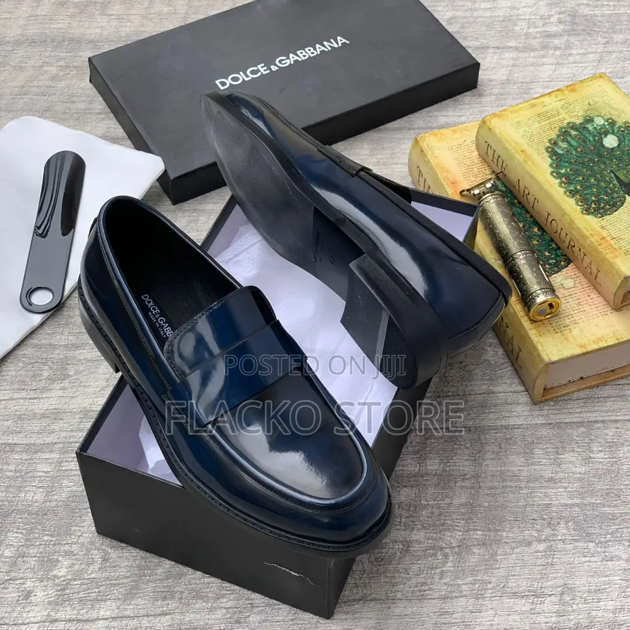 Original Dolce Gabbana Patent Loafers Shoes