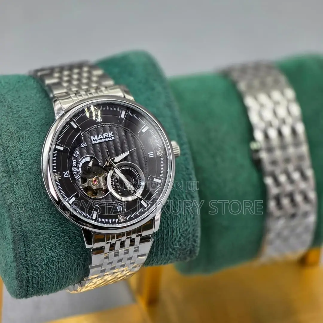 Mark Fairwhale Quality Luxury Men Chain Strap Wristwatch