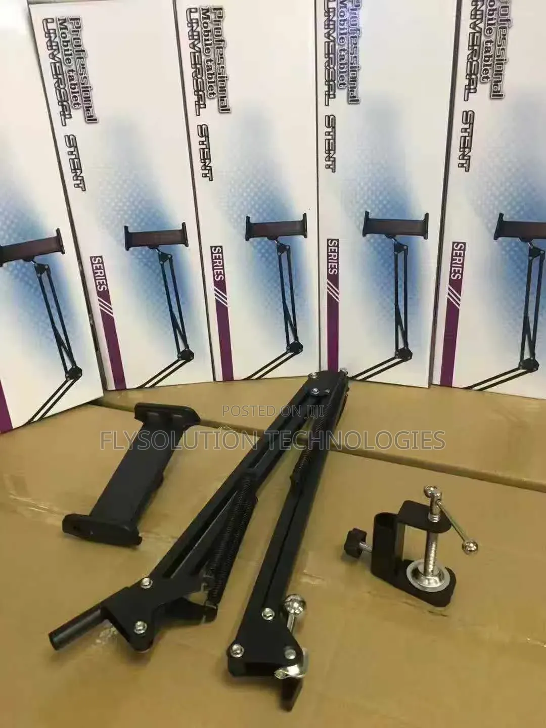 Universal Suspension Boom Scissor Tablet Holder Arm Desk Stand