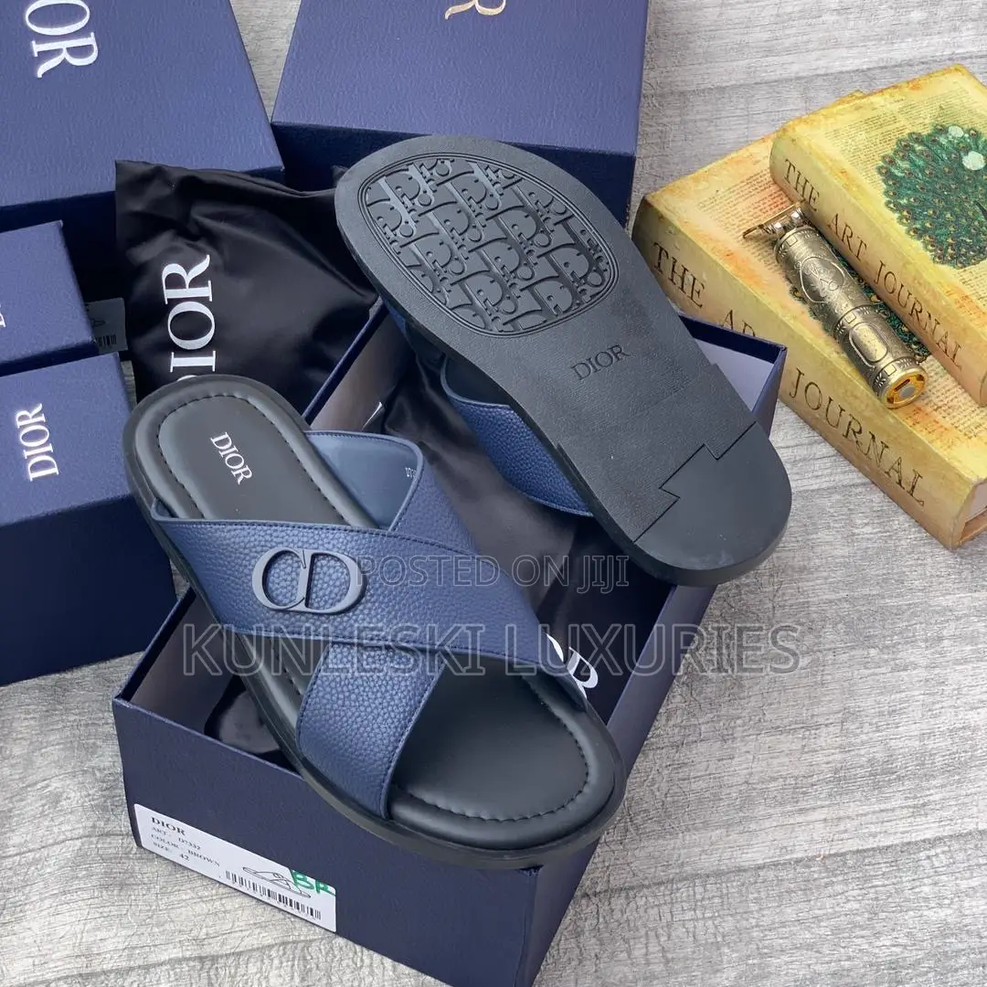 Original Dior Leather Slippers
