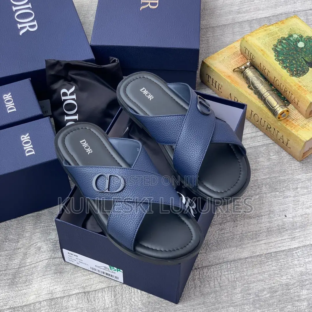Original Dior Leather Slippers