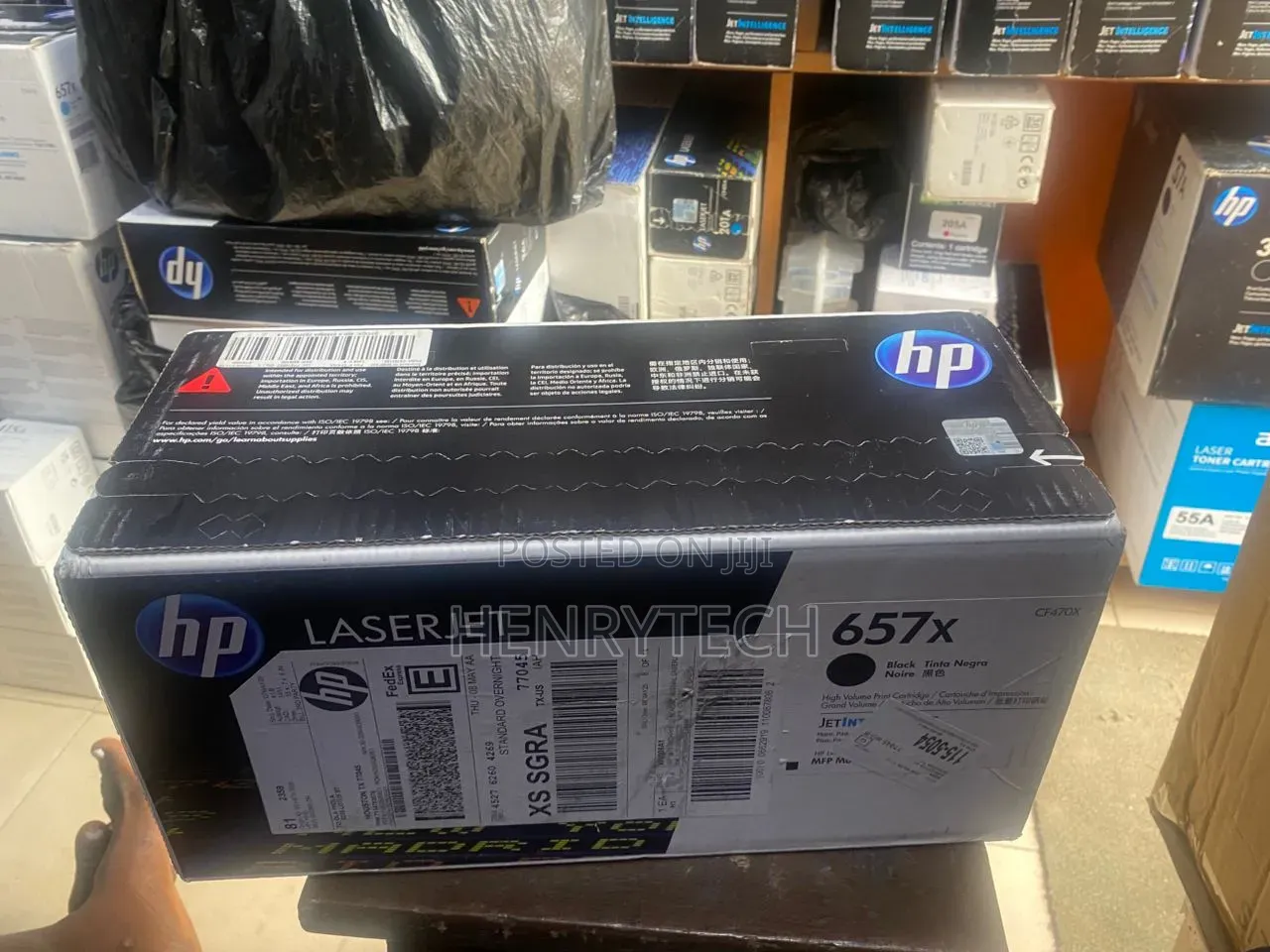 657x Cartridge Toner Genuine Hp Black