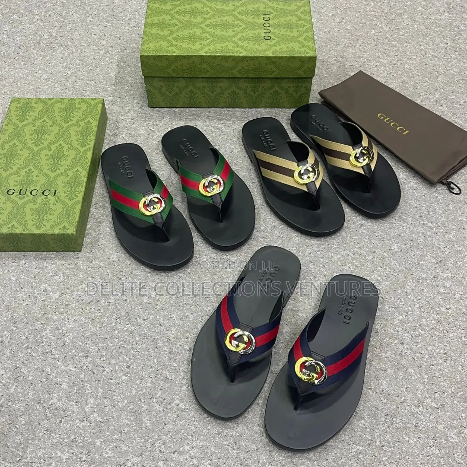 High Quality Gucci Leather Sole Slippers Now Available in Store