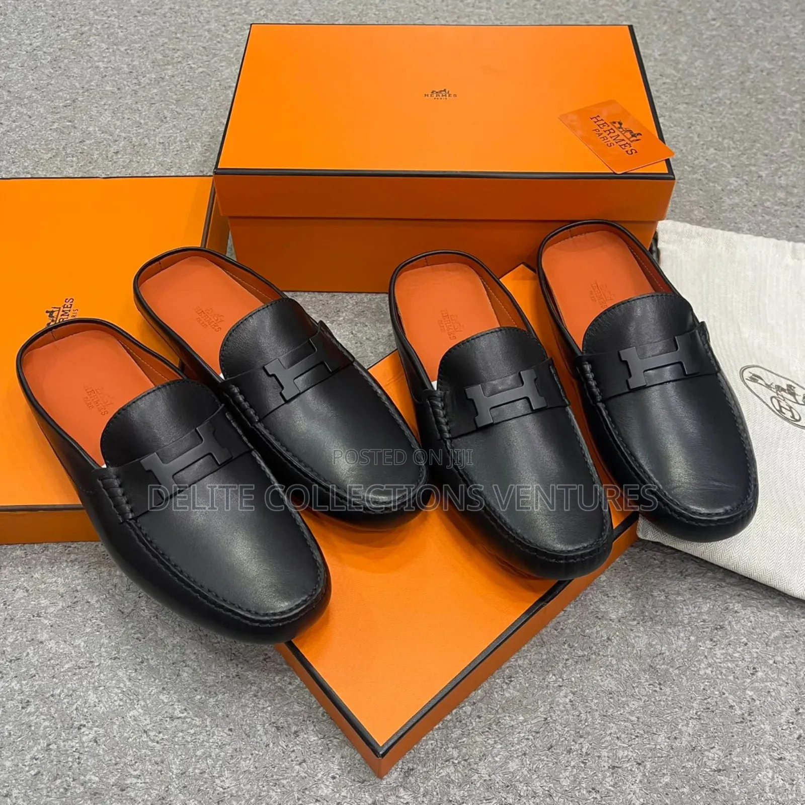 High Quality Hermes Half Shoe