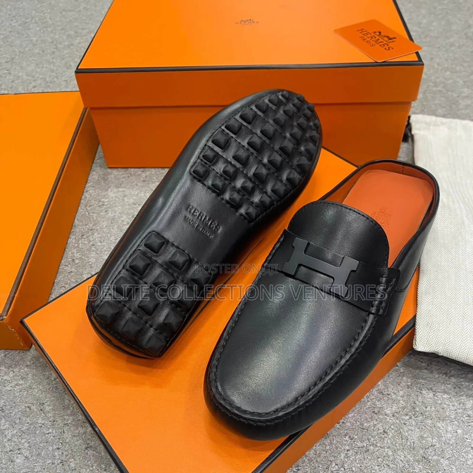 High Quality Hermes Half Shoe