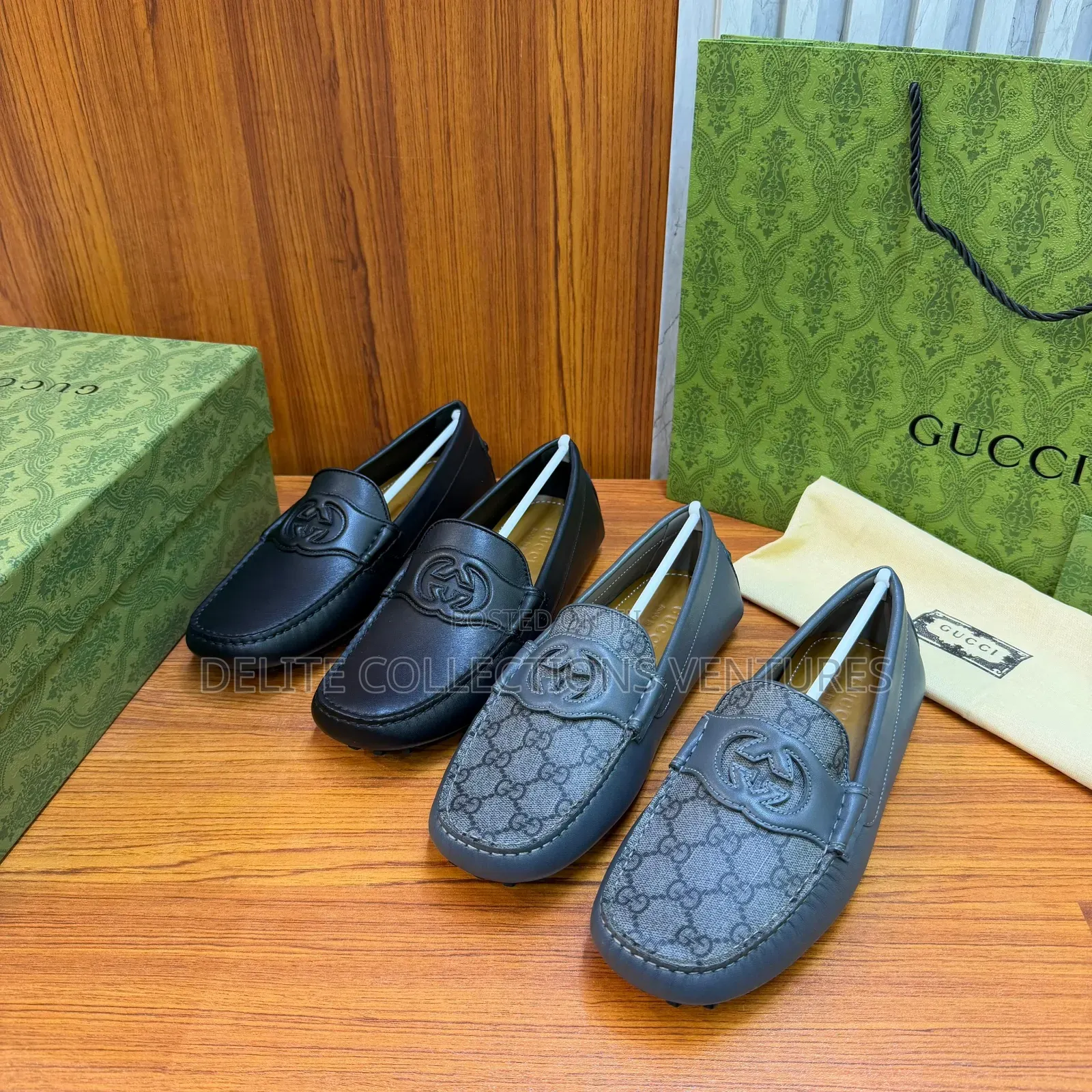 Luxury Update Gucci Interlocking G Leather Loafers.