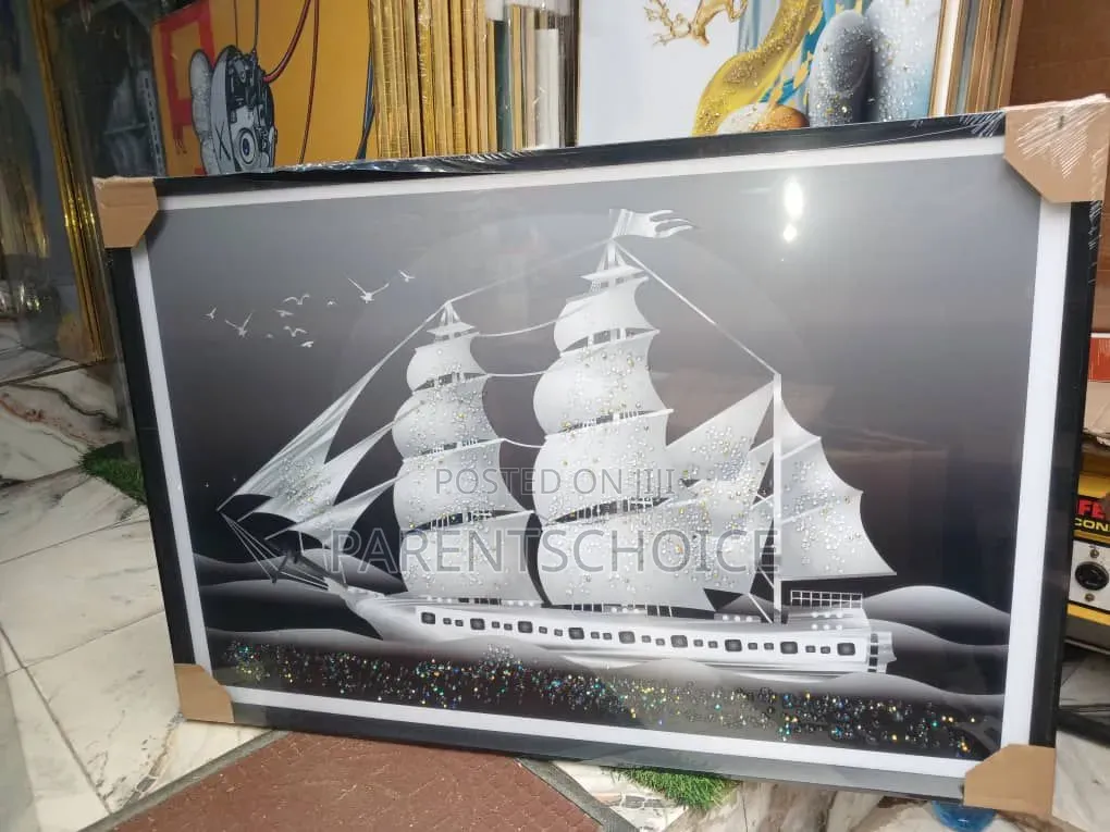 Clipper Ship Shadowbox Frame 60 X 90
