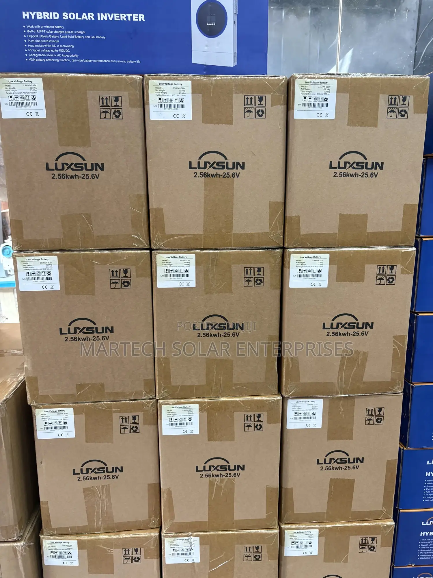 Luxsun 2.5kwh/24v Solar Lithium Battery