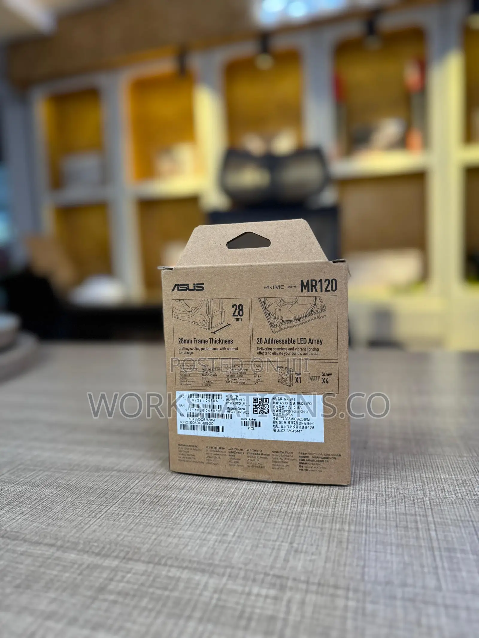 Asus Prime Mr120 Argb PWM Fan