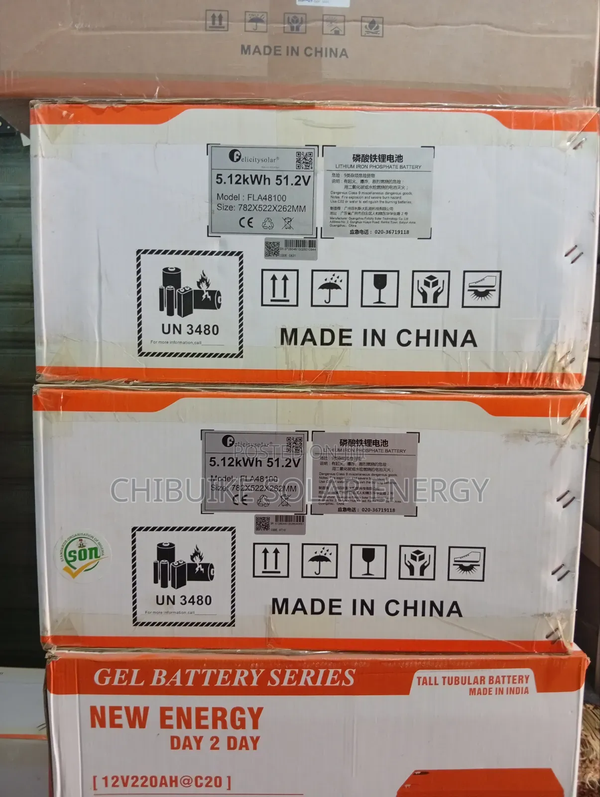 Felicity Lithium Ion Batteries 5.12kwh/48v 5.12 Fla