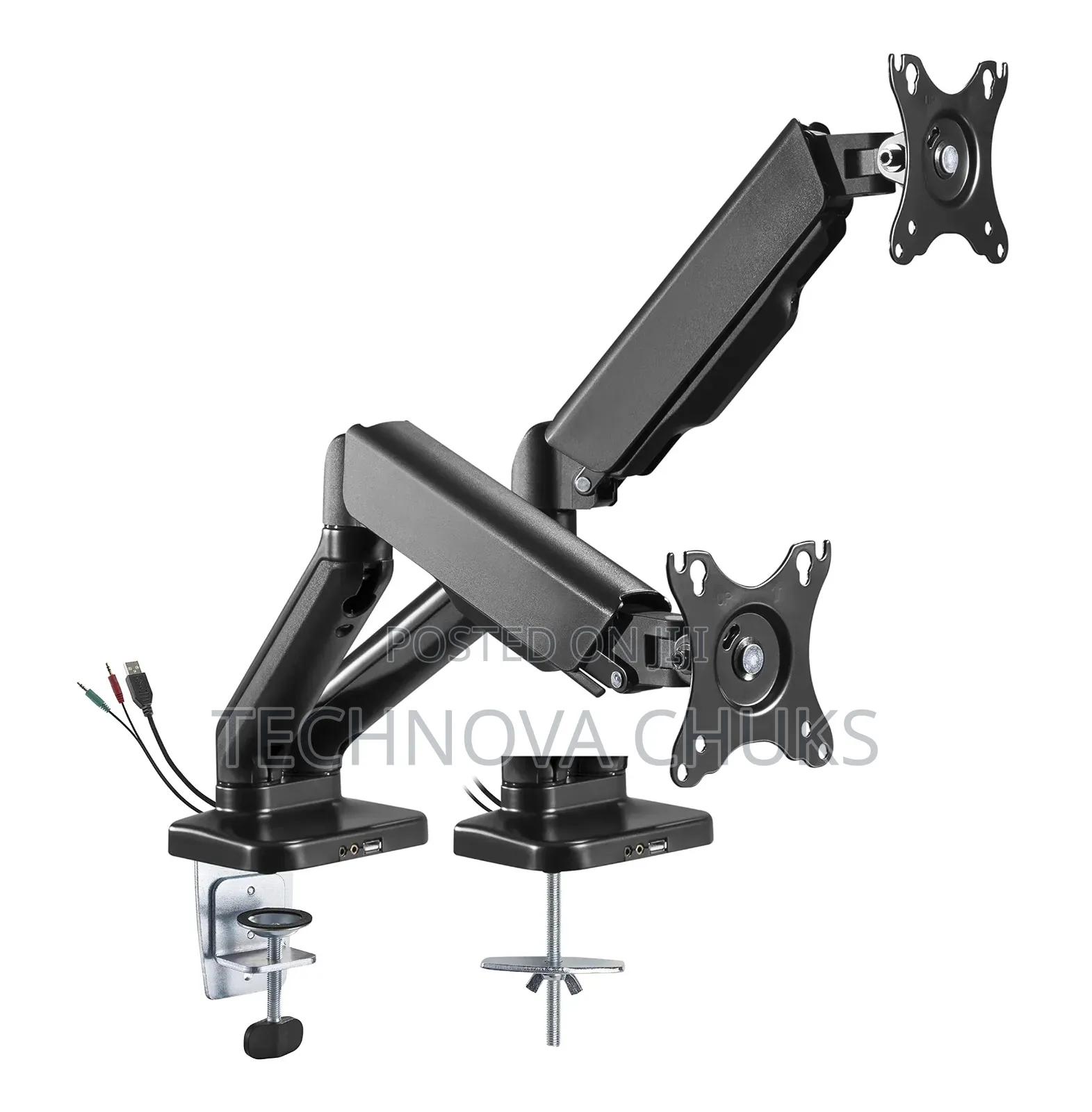 M252 Gas Spring Dual Monitor Arm