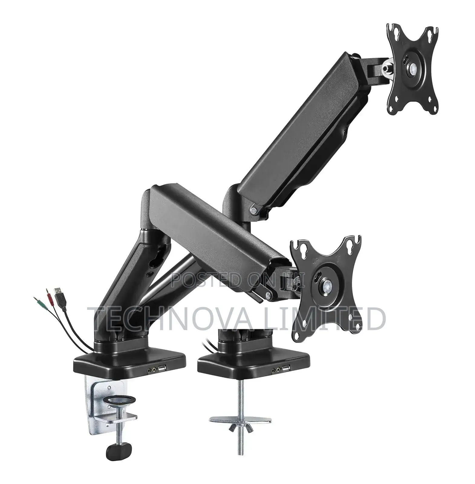 M252 Gas Spring Dual Monitor Arm