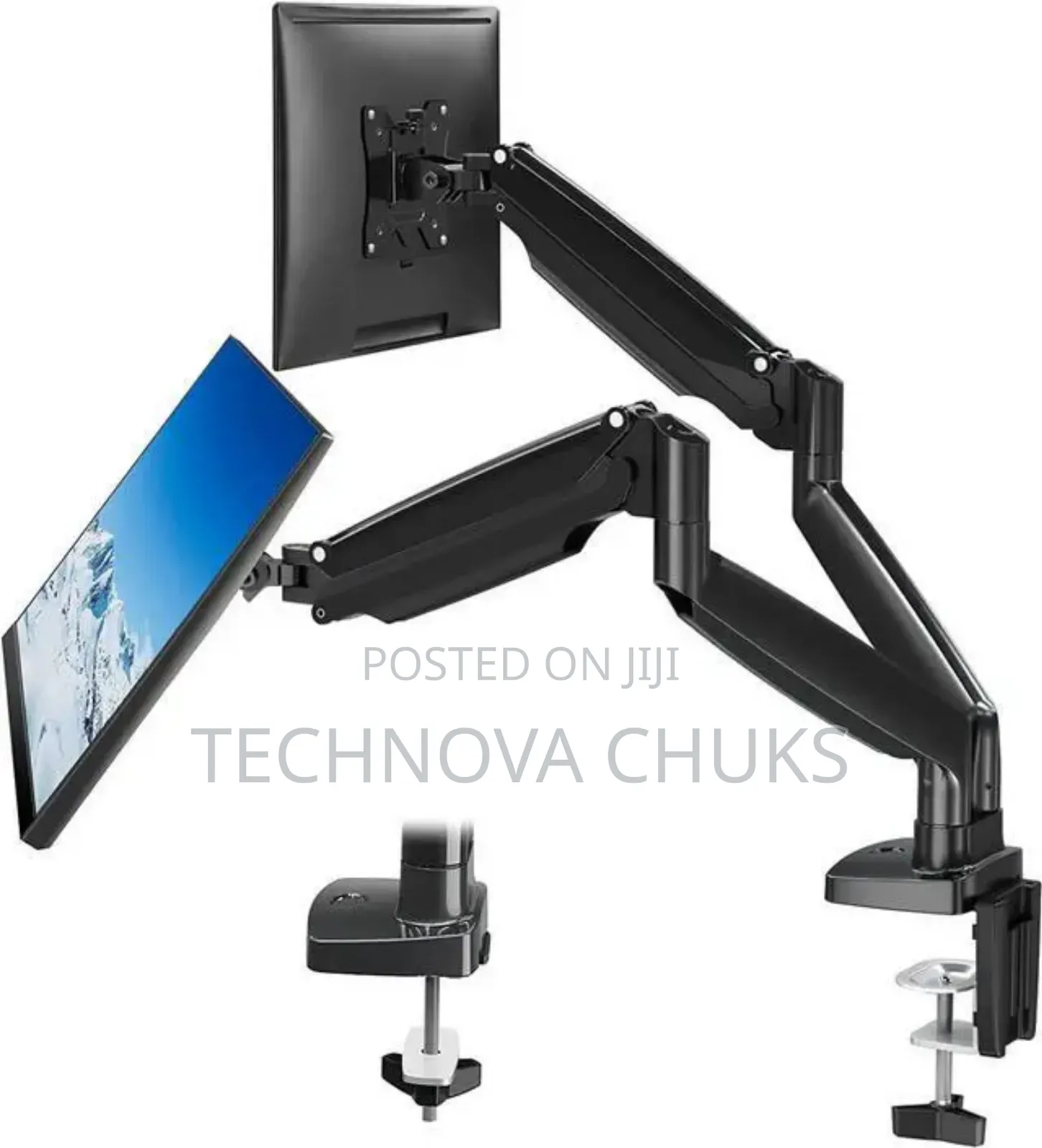 M252 Gas Spring Dual Monitor Arm