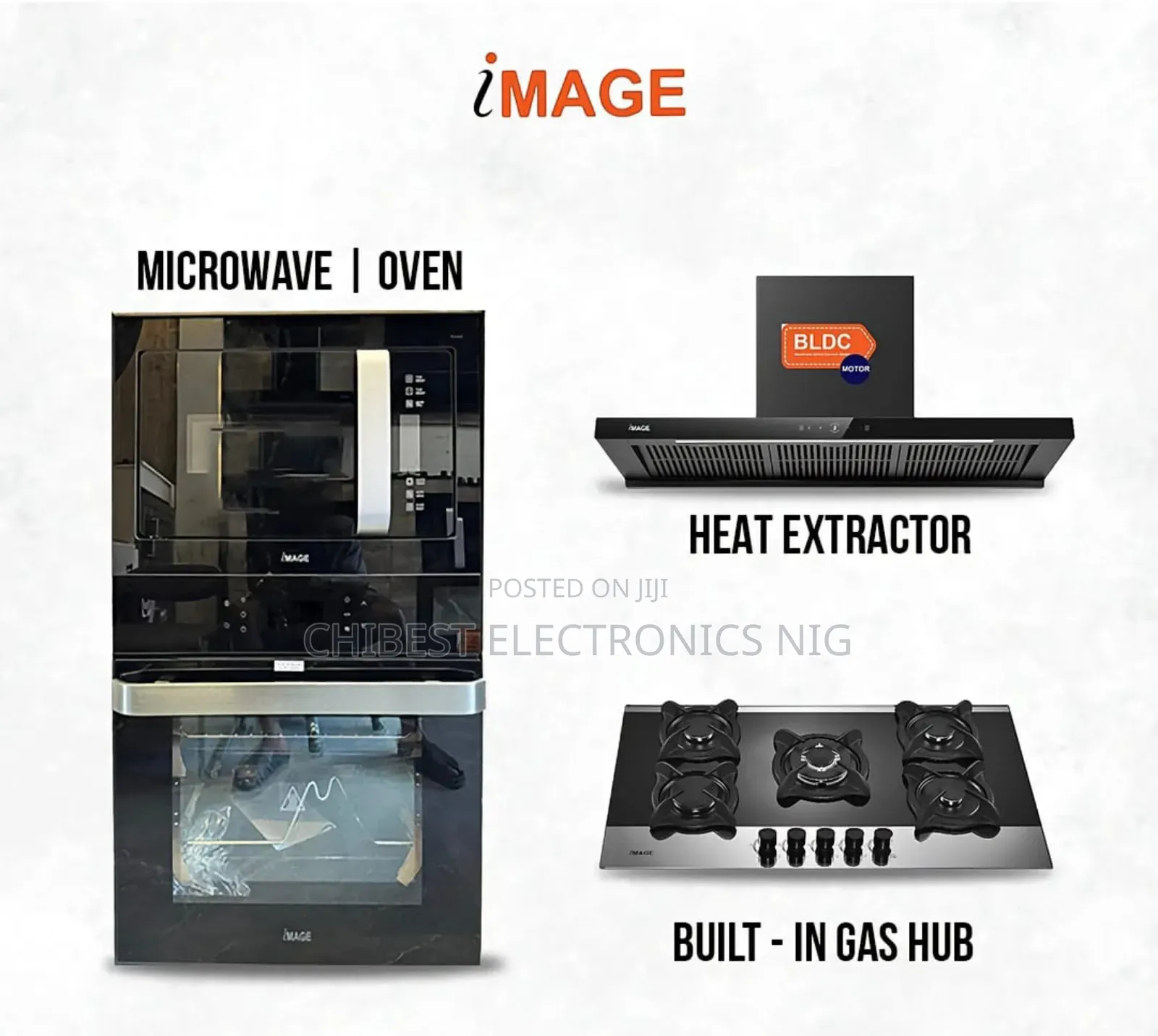 Original Image Built-in Kitchen Set Cooker, Range Hood,Oven, Microwave