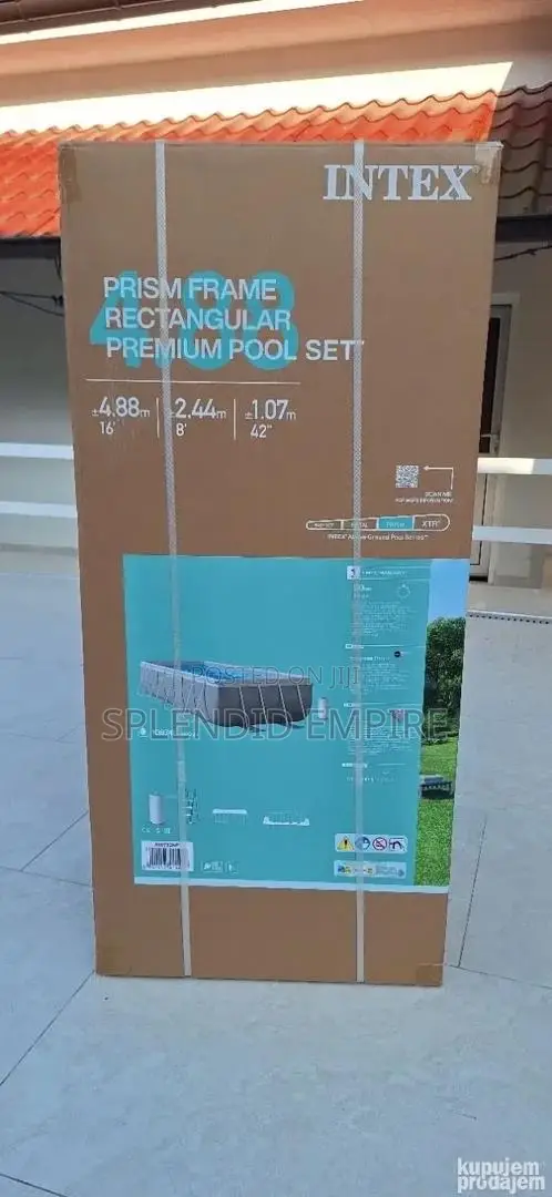 Intex 16ft by 8ft Prism Frame Swimming Pool