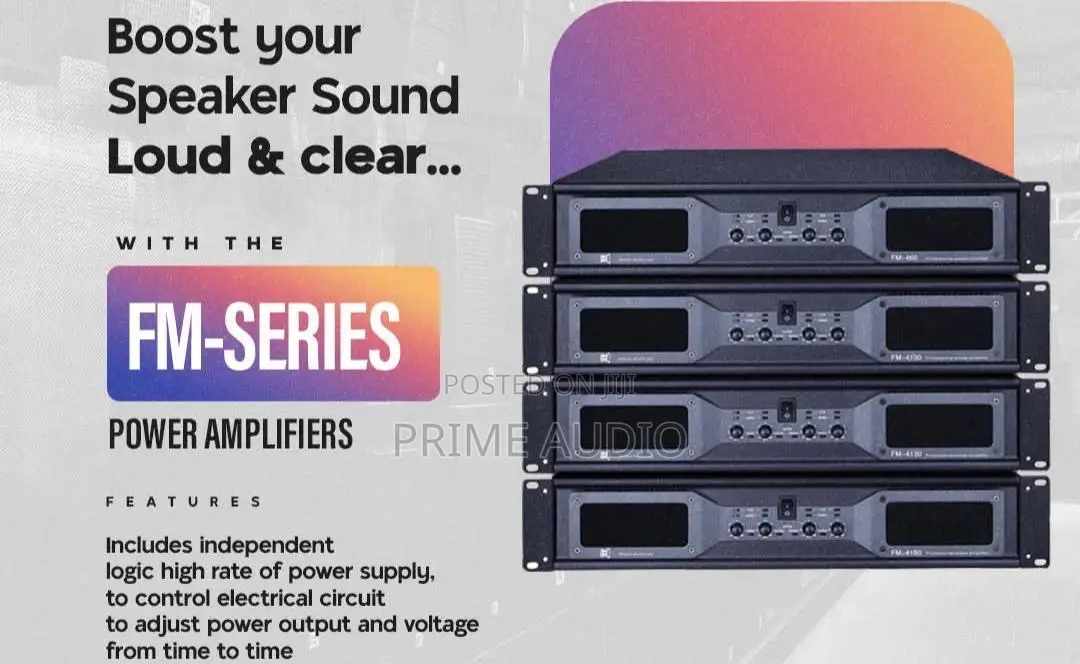 CVR Fm4100 Powered Amplifier / 4 Channel Amplifiers