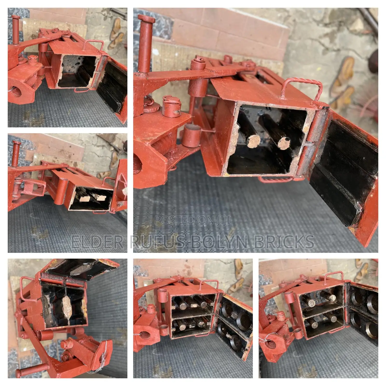 Hydraform 9” Interlocking Manual Brick Press With Holes