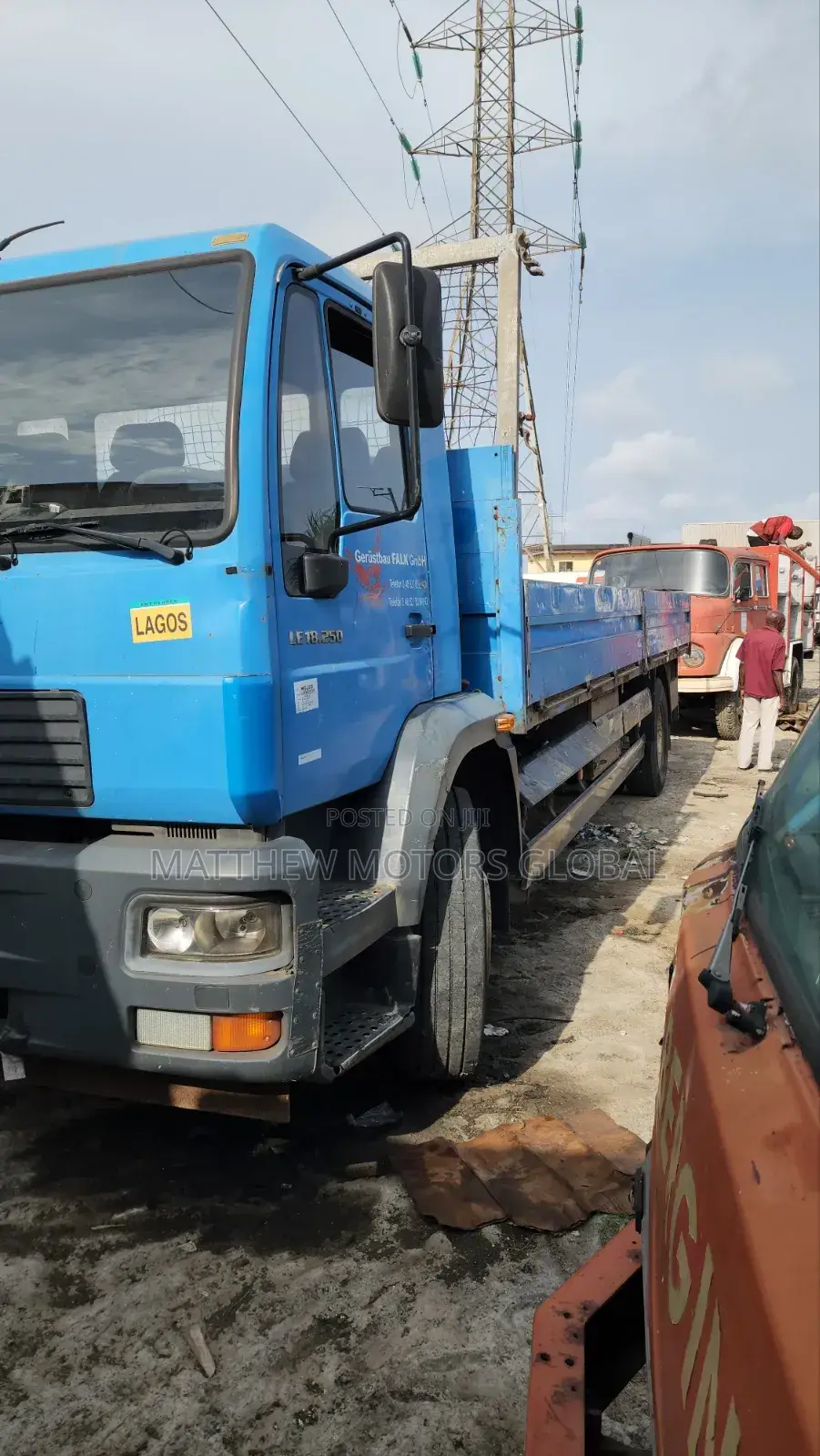 Clean Foreign Used Man Diesel Truck 2004 Blue