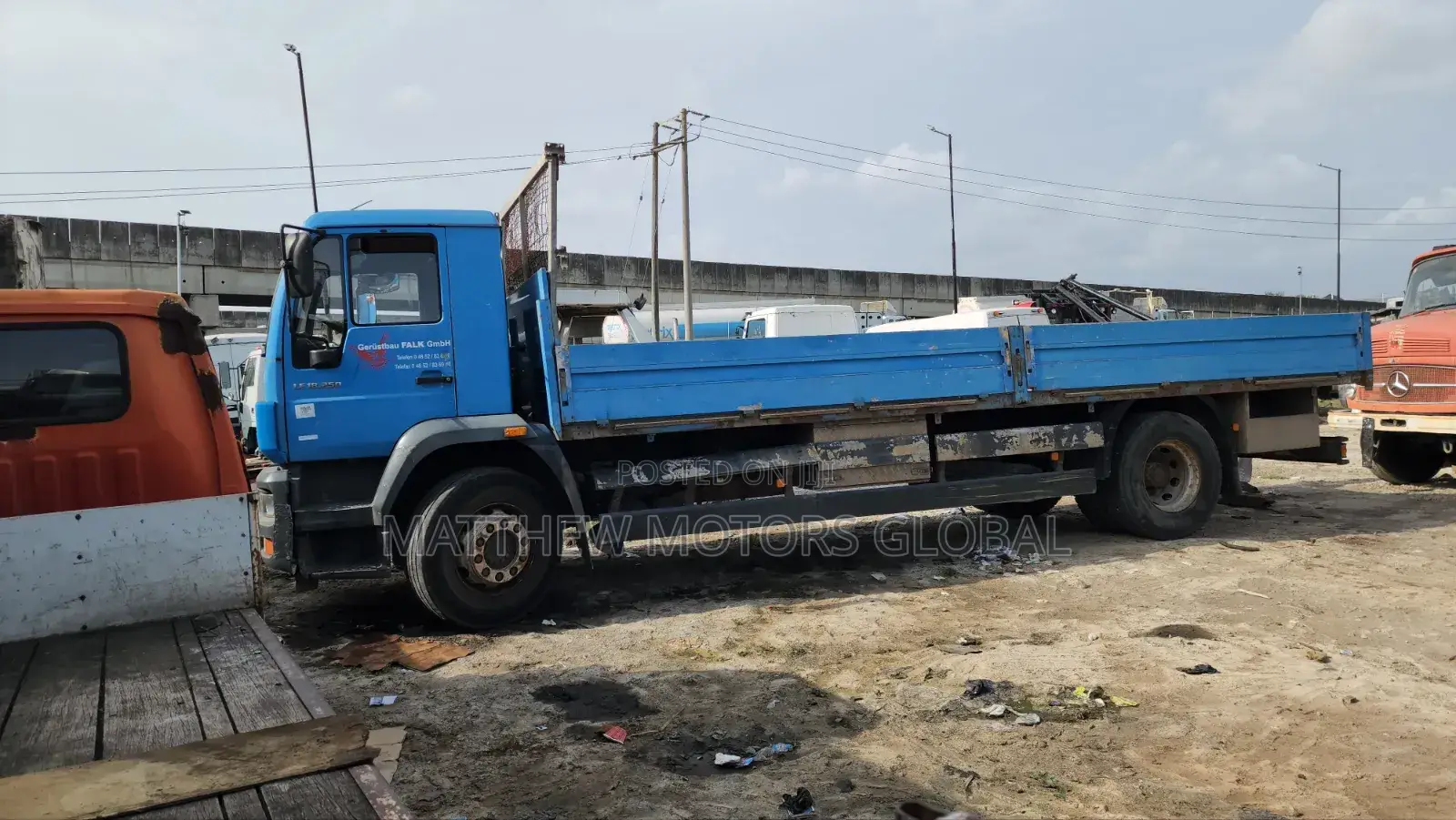 Clean Foreign Used Man Diesel Truck 2004 Blue