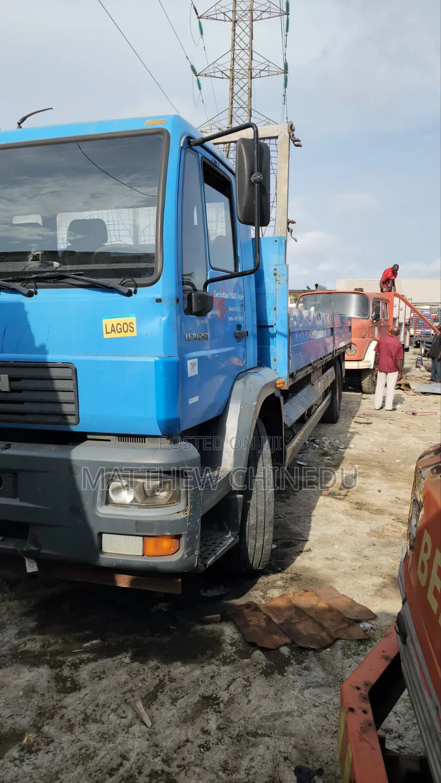 Clean Foreign Used Man Diesel Truck 2004 Blue
