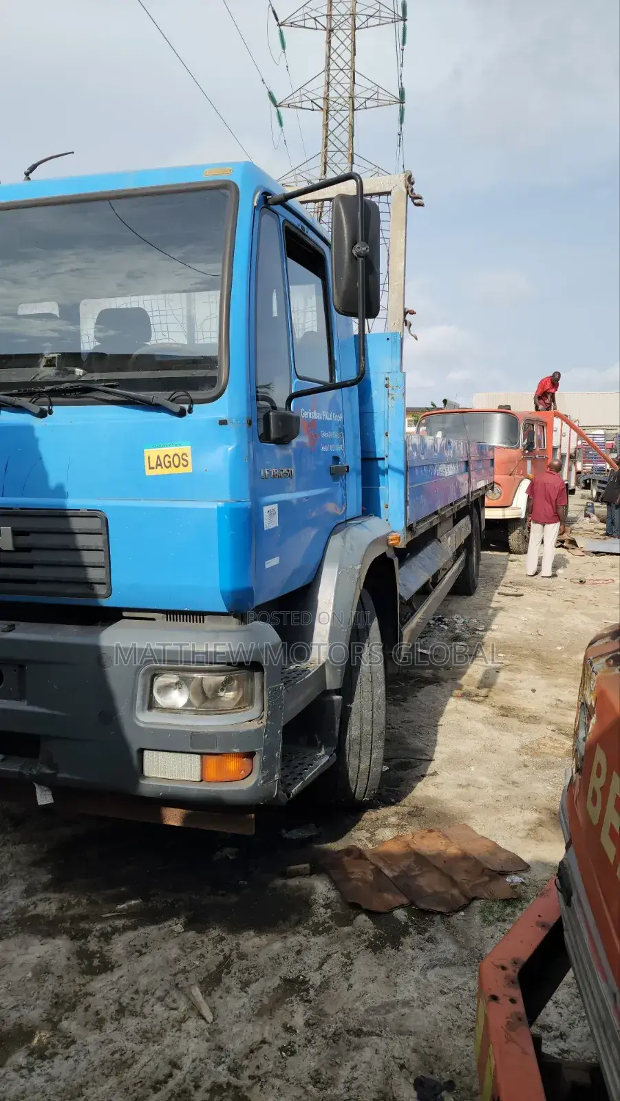 Clean Foreign Used Man Diesel Truck 2004 Blue