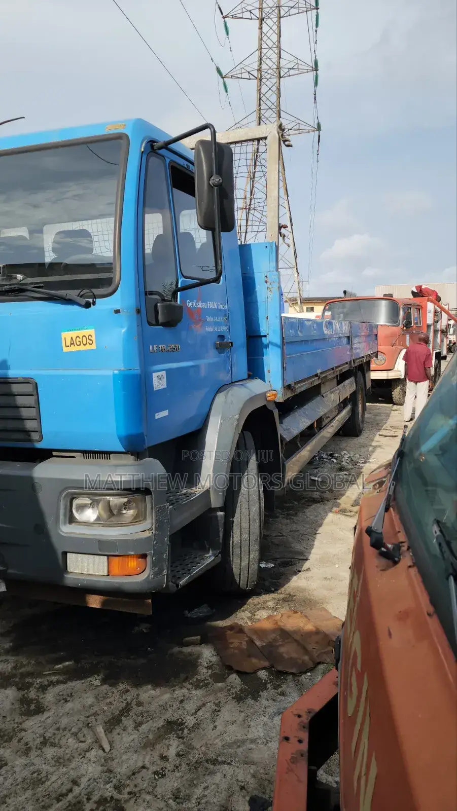 Clean Foreign Used Man Diesel Truck 2004 Blue
