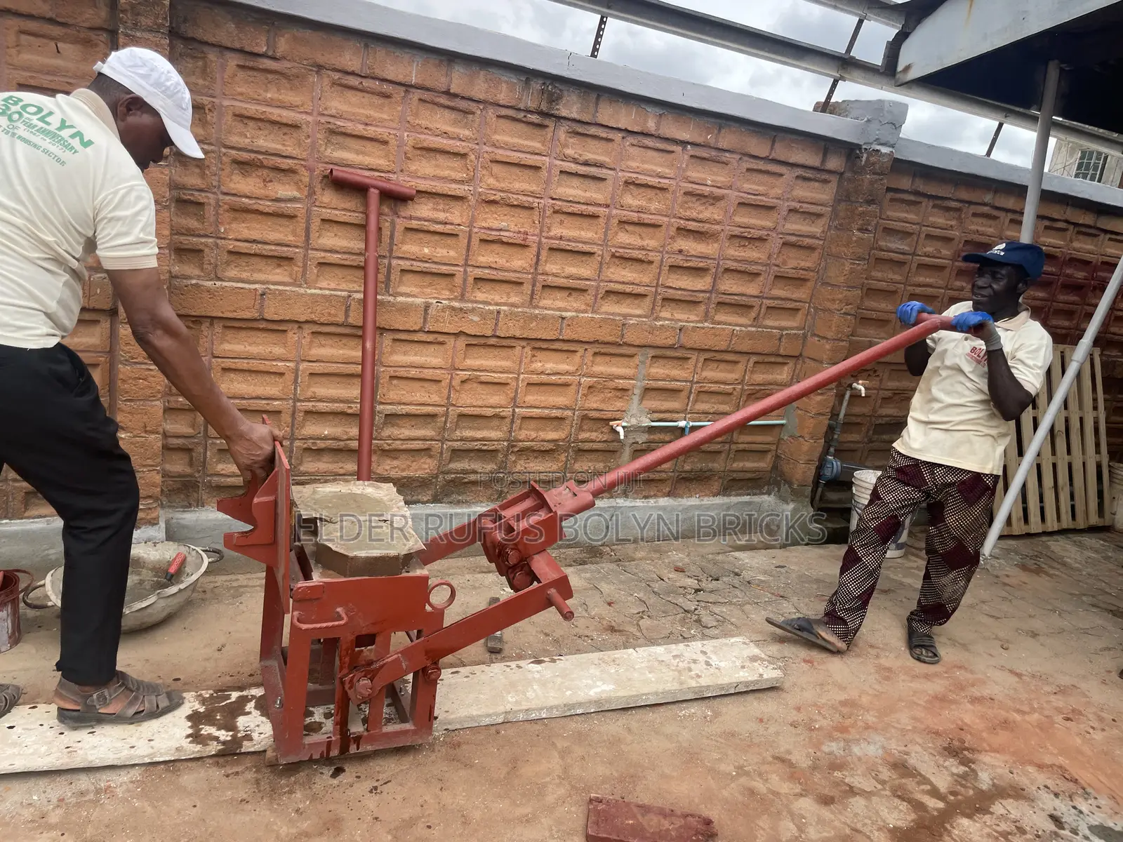 Floor Paving Brick Machine -Single Hexagonal Shaped .