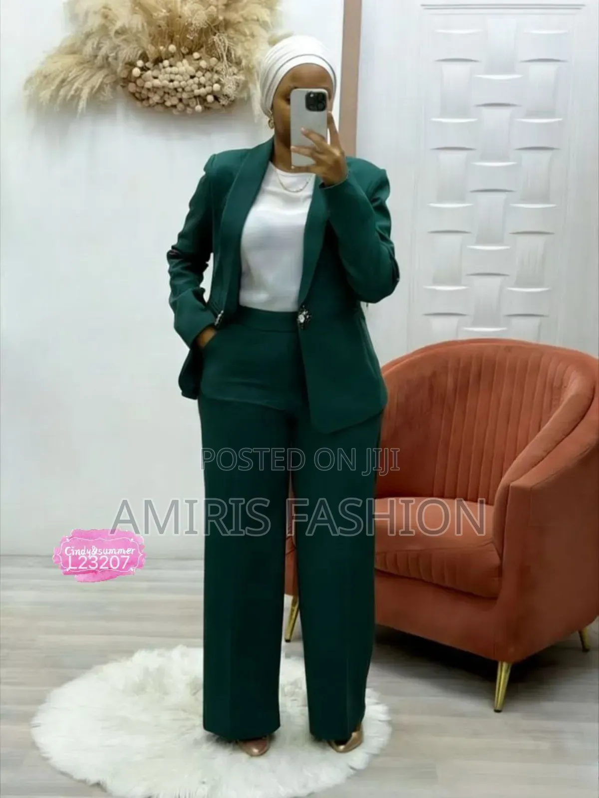 Quality Ladies' Trousers Suit With Tie