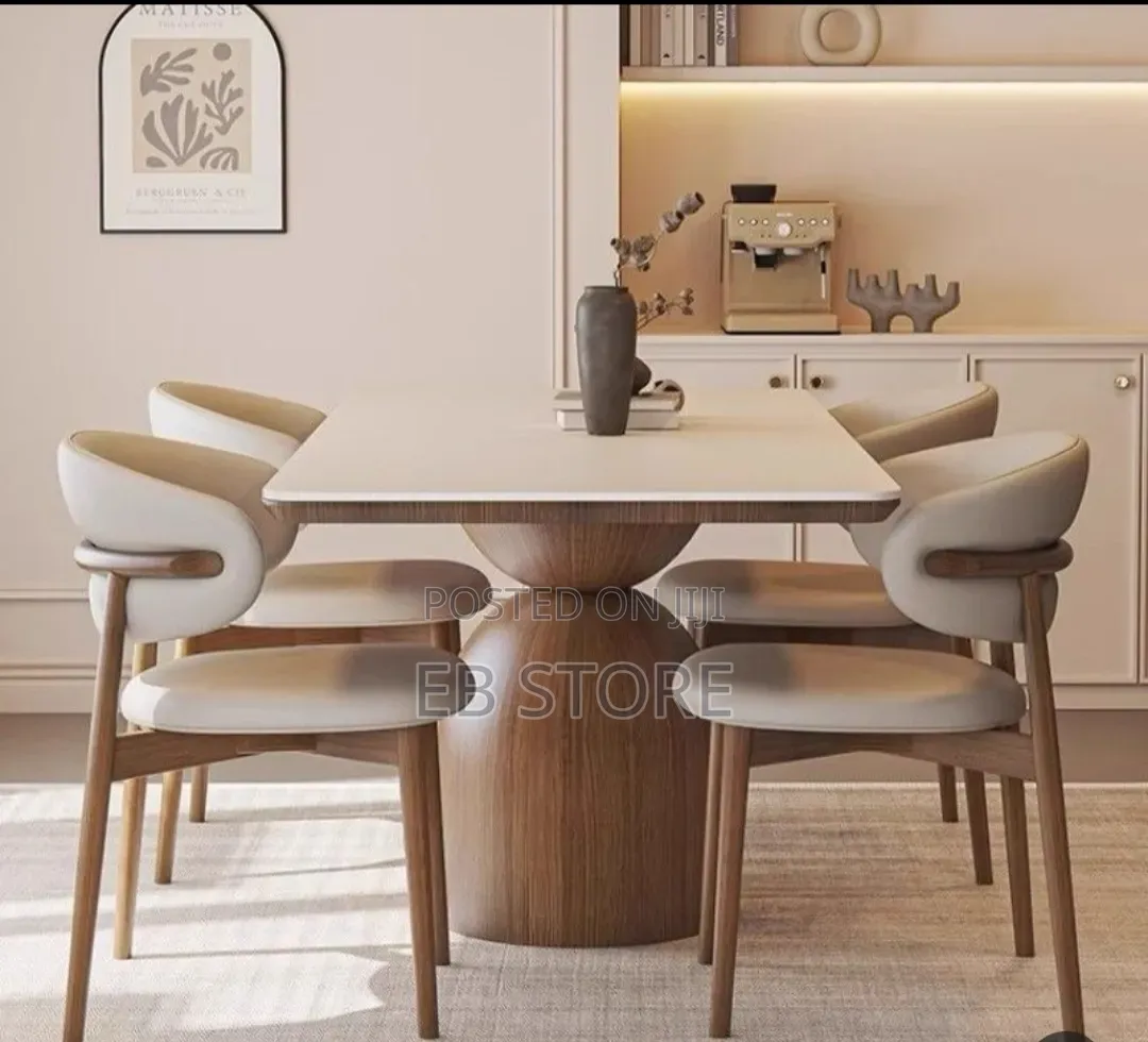 Nordic Minimalist Dining Table Set – Modern Elegance