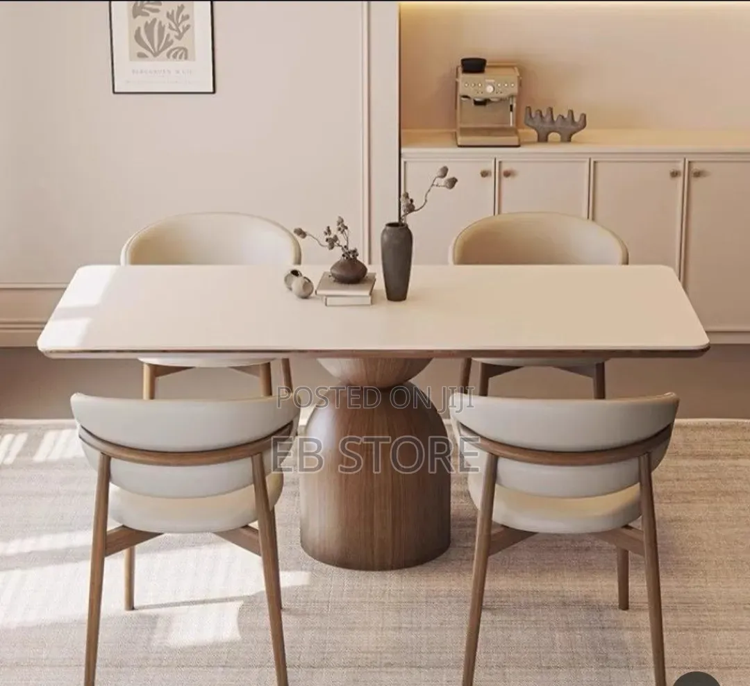 Nordic Minimalist Dining Table Set – Modern Elegance