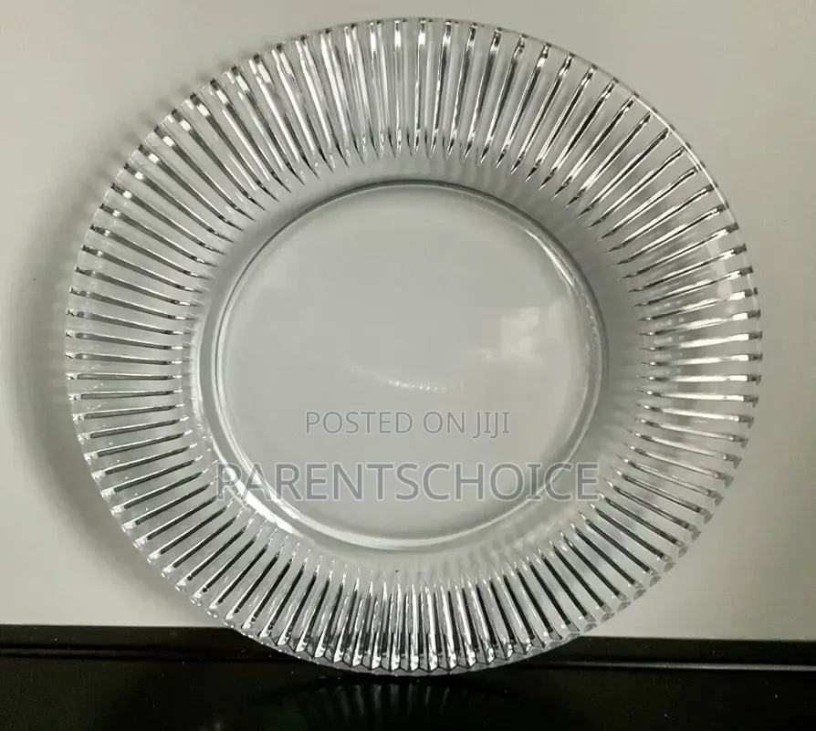 Glass Plates, 7.5 Inch Fruit, Dessert, Salad, Charger Plate- 50pcs