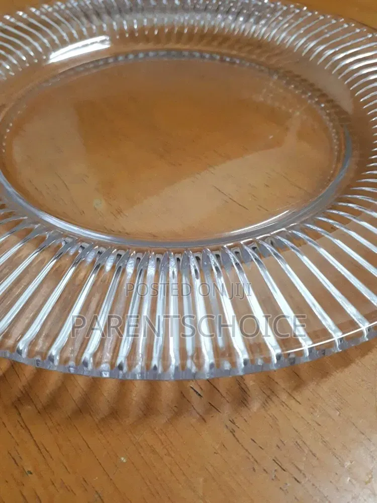 Glass Plates, 7.5 Inch Fruit, Dessert, Salad, Charger Plate- 50pcs
