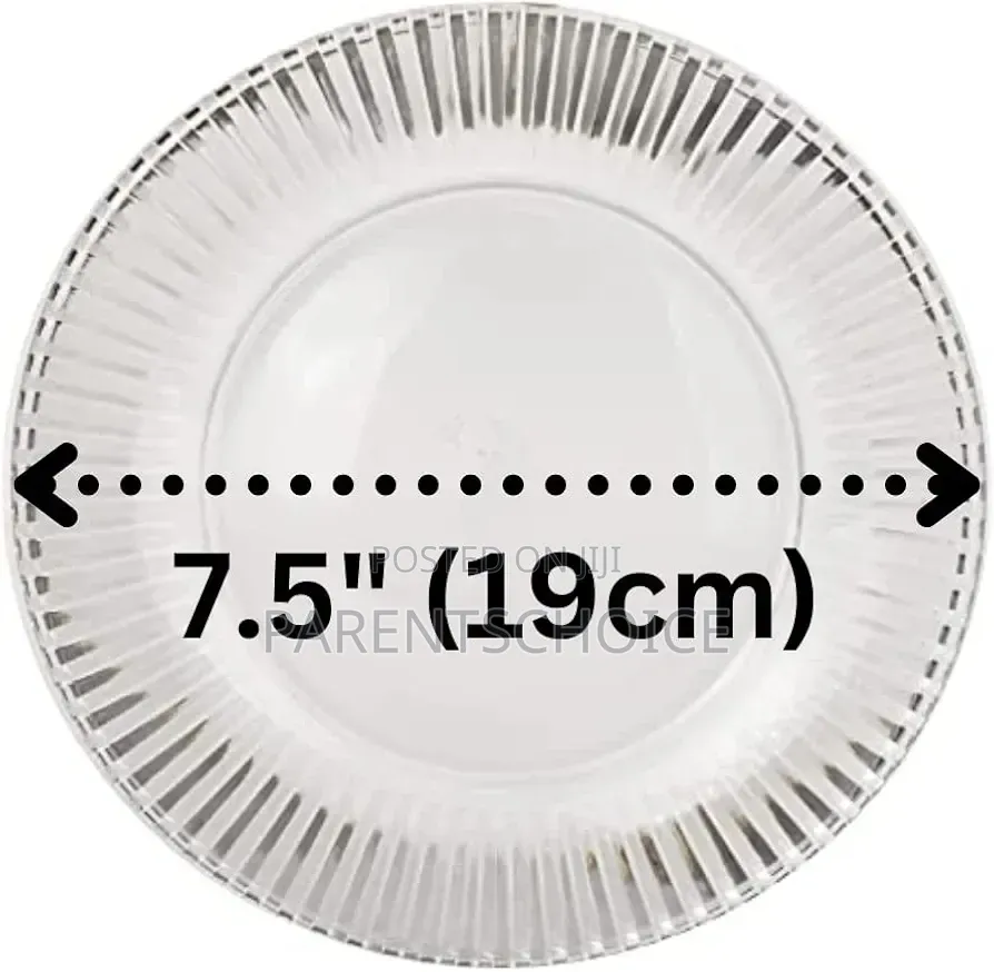 Glass Plates, 7.5 Inch Fruit, Dessert, Salad, Charger Plate- 50pcs