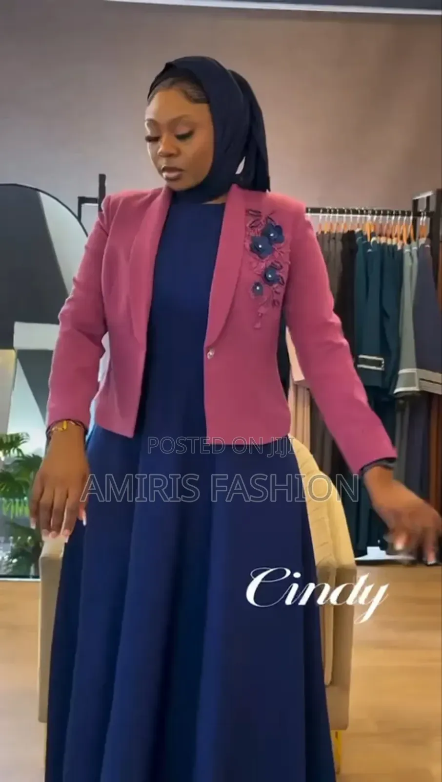 Quality and Unique Long Flare Gown With Jacket