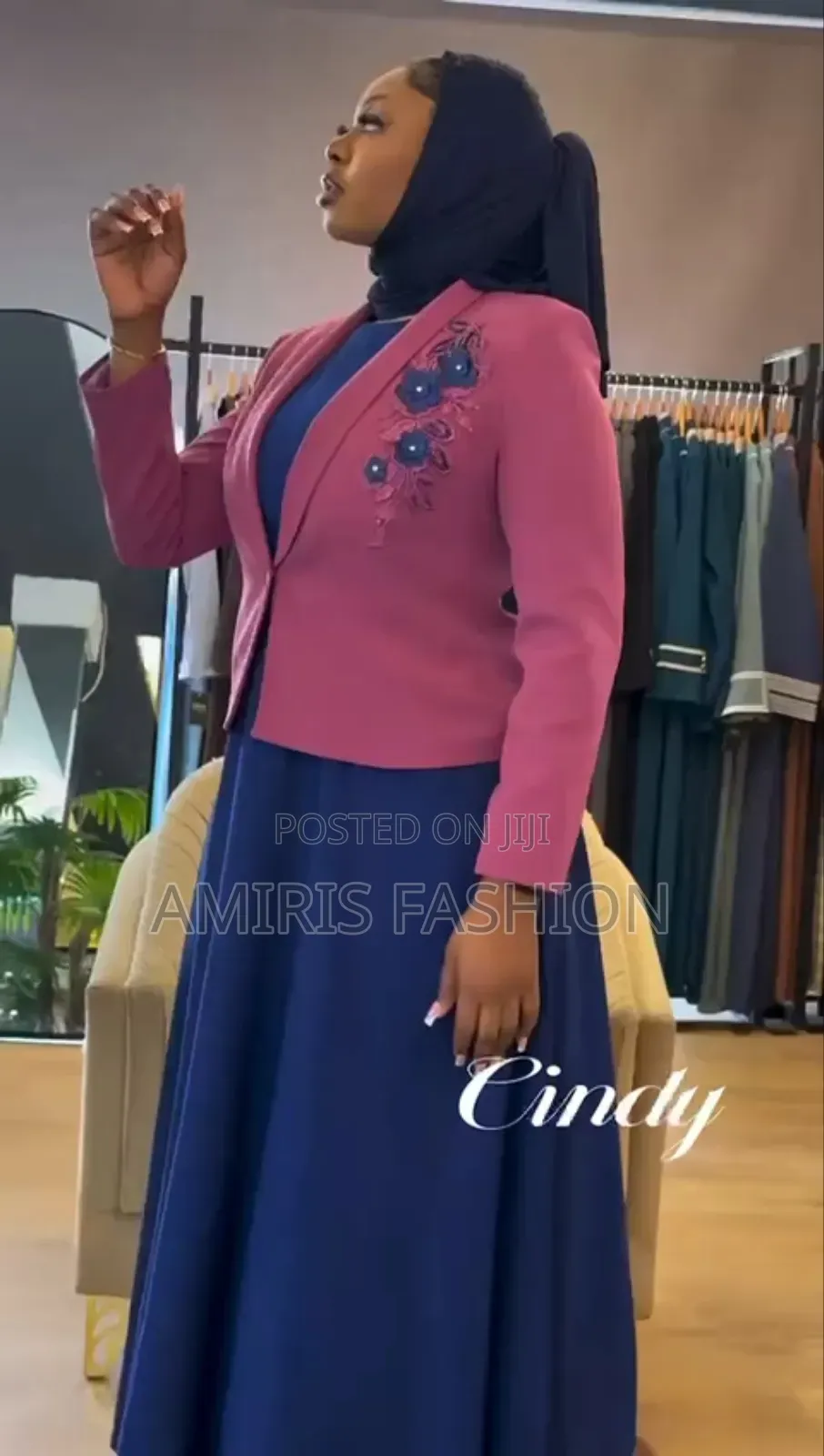 Quality and Unique Long Flare Gown With Jacket