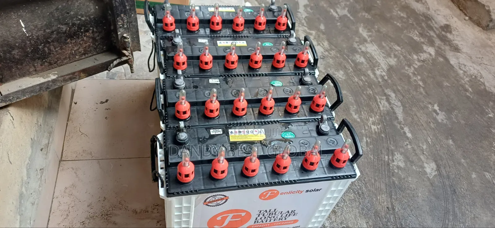 Fenicity Solar Tall Tubular Battery 220ah Made in India