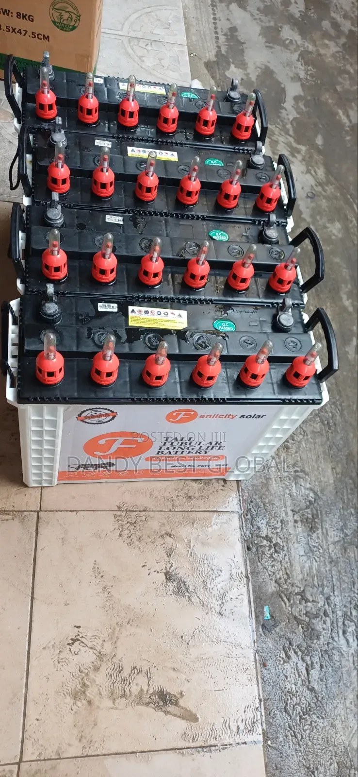 Fenicity Solar Tall Tubular Battery 220ah Made in India