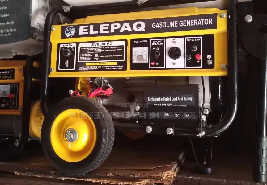 (4.5kva)Elepaq Petrol Generator Model Sv8500e2 100%Copper Coil
