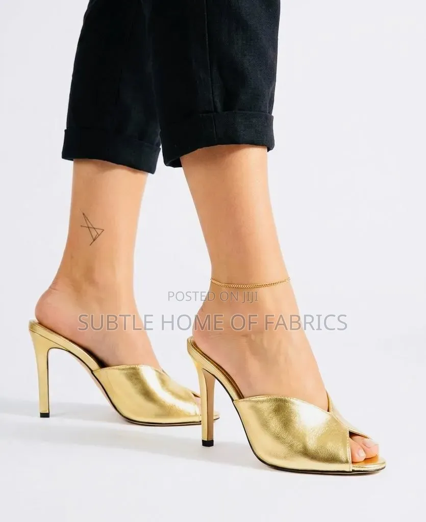 Elegant Women’S Heeled Mules – Stylish, Classy Comfortable