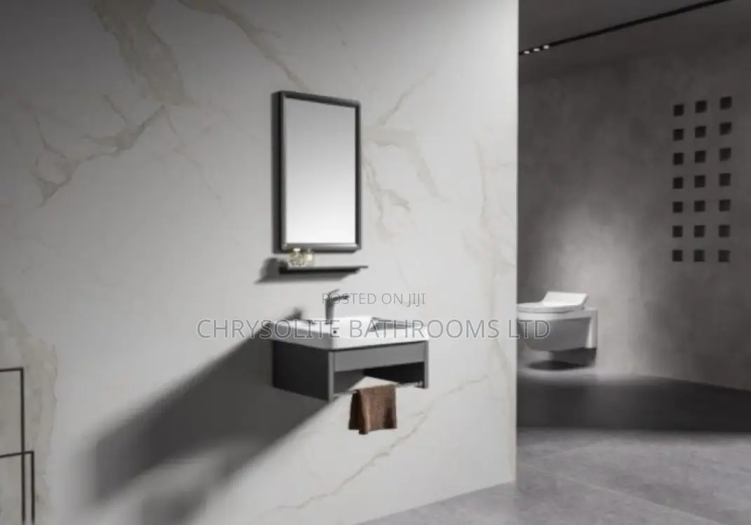 Vanity Wash Basin With Towel Holder