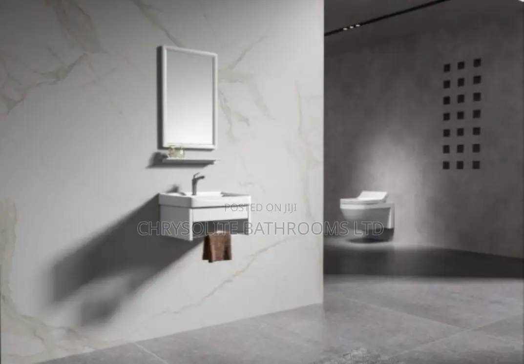 Vanity Wash Basin With Towel Holder