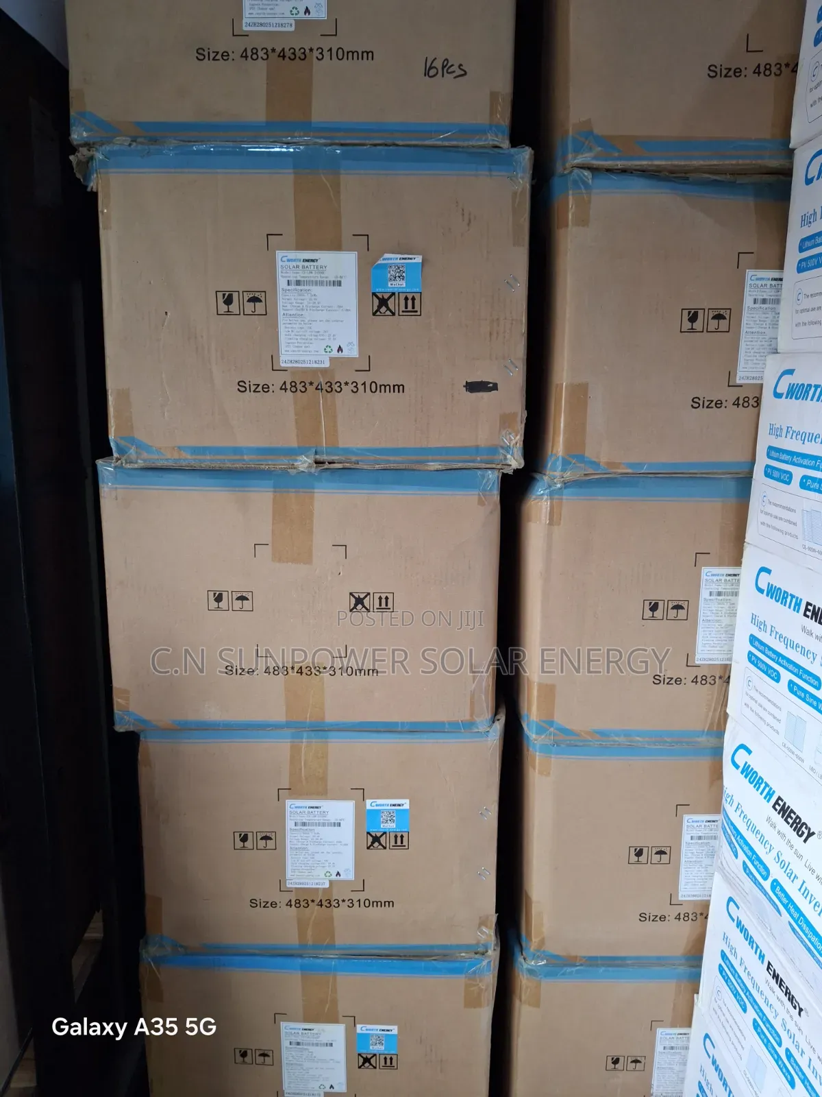 7.5kwh/24v Cworth Energy Lithium-Iron Phosphate Battery
